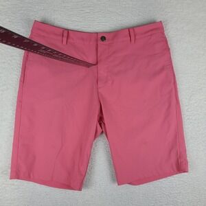 PUMA Shorts Mens 36 Dark Pink 10" Inseam Hybrid Chino Performance Golf *